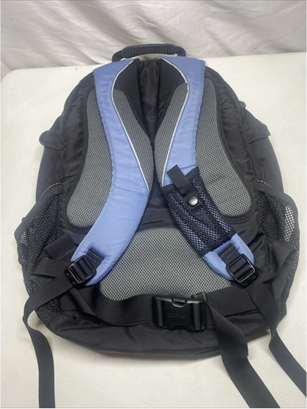 LL Bean Shockwave Backpack, Laptop Black/Blue Spacious, Hiking, School 6 Pockets